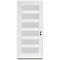 Codel Doors 36" x 96" Primed White Contemporary Flush-Glazed Exterior Fiberglass Door 3080LHISPSF20F6LS491610BB - alternate 1